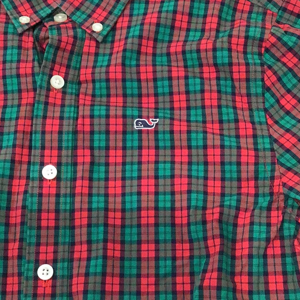 Vineyard Vines Boys Whale Shirt M 12/14 - Picture 2 of 4